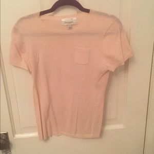 Blush short sleeve Cashmere top Sz L